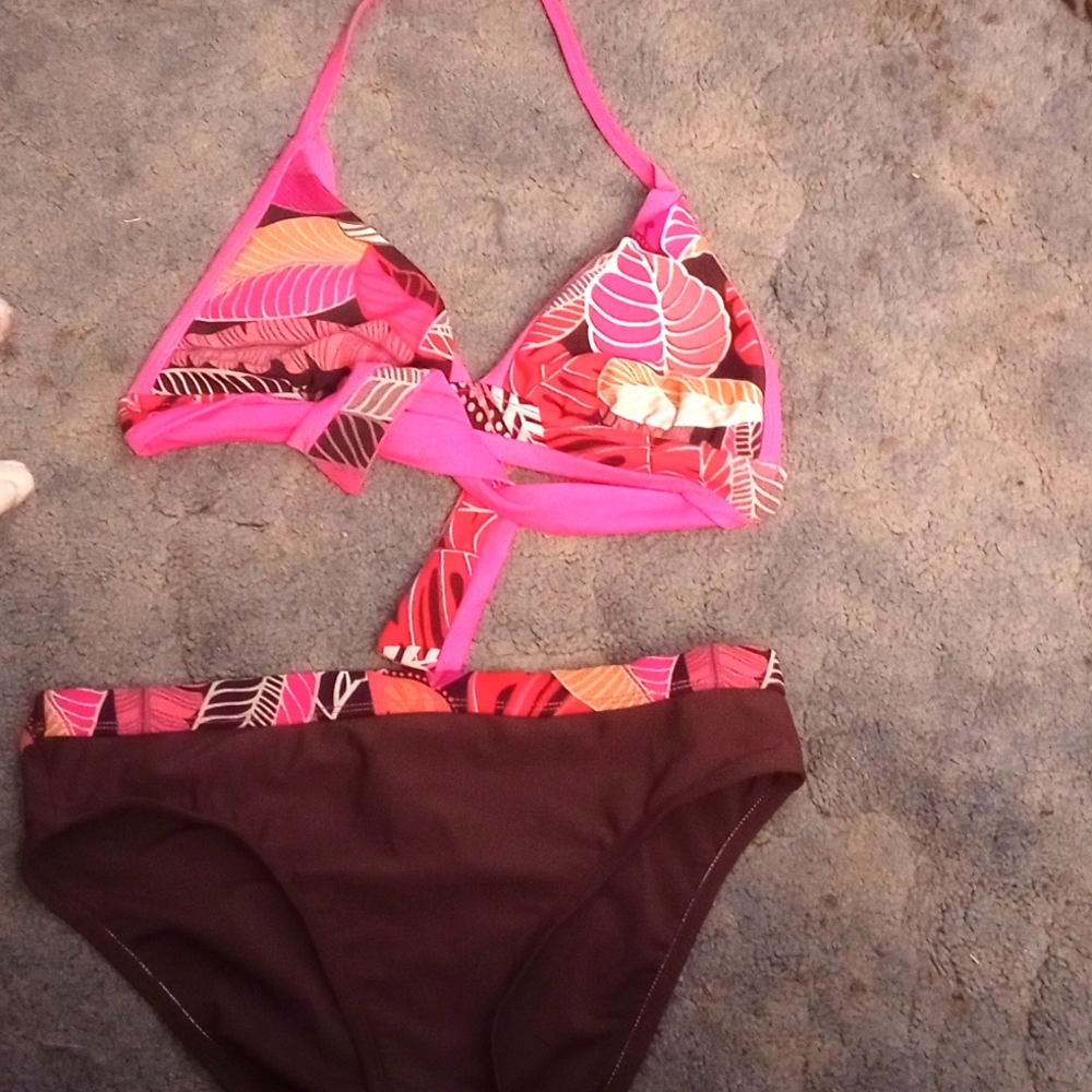 Two pieces colorful swimwear women Medium